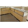 Image 8 : 10+ Section Wood, Metal and Glass Display Units w/ Cabinets, No Keys