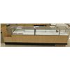 Image 1 : 4 Section Wood, Metal & Glass Display Units w/ Cabinets, No Keys 116"L x 20"D x 38"H