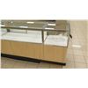 Image 2 : 4 Section Wood, Metal & Glass Display Units w/ Cabinets, No Keys 116"L x 20"D x 38"H
