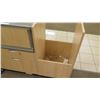 Image 8 : 4 Section Wood, Metal & Glass Display Units w/ Cabinets, No Keys 116"L x 20"D x 38"H