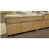 Image 8 : 6+ Section Wood, Metal and Glass Display Units w/ Cabinets, No Keys