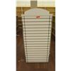 Image 2 : Wooden 6 Cubicle Display Shelf Unit w/ Slatwall End 73.5"L x 29"D x 53"H