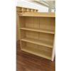 Image 2 : Wooden 3 Shelf Display Unit w/ Slatwall End 50"L x 29"D x 53"H