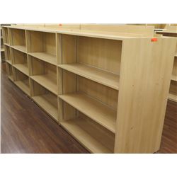 Long Wooden 12 Cubicle Display Shelf Unit 166"L x 29"D x 53"H