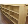 Image 1 : Long Wooden 12 Cubicle Display Shelf Unit 166"L x 29"D x 53"H