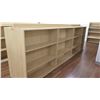 Image 3 : Long Wooden 12 Cubicle Display Shelf Unit 166"L x 29"D x 53"H