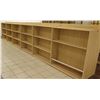 Image 1 : Long Wooden 18 Cubicle Display Shelf Unit 286"L x 29"D x 53"H