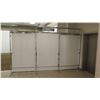 Image 2 : Qty 2 White & Metal 3 Section Room Dividers 149"L x 12"D x 96.5"H