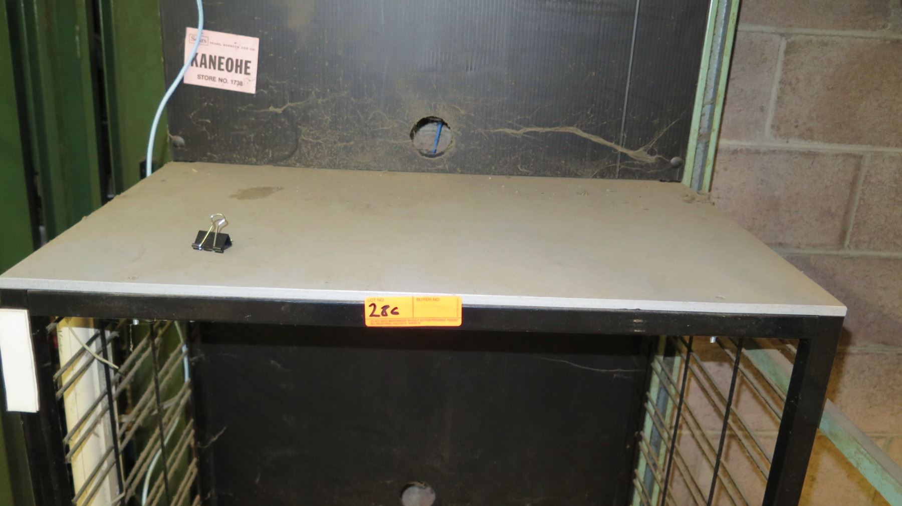 Three Tier Rolling Shelf on Wheels w/ Wire Rack Sides 30