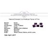 Image 3 : 29.01 ctw. Natural Emerald Cut Amethyst Parcel of Five