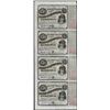 Image 1 : Uncut Sheet of (4) State of Louisiana Baby Bond Obsolete Notes