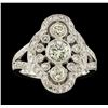 Image 2 : 1.48 ctw Diamond Ring - 18KT White Gold