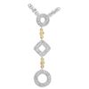 Image 1 : 14k Two Tone Gold 0.34CTW Diamond Necklace, (I1 /G-H)