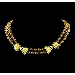 0.53 ctw Diamond Necklace - 18KT Yellow Gold