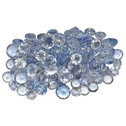 15.55 ctw Round Mixed Tanzanite Parcel