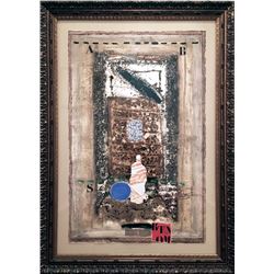 James Coignard, Mannequin, Carborundum Etching with Collage