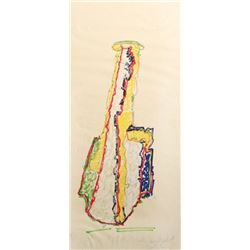 John Chamberlain, Yellow Coconut, Marker Drawing