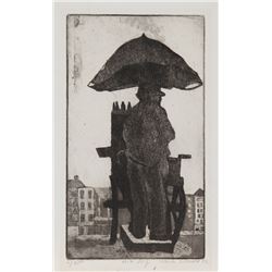 Jack Bilander, Hot Dog, Etching