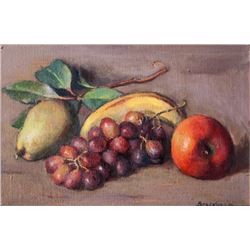 Robert Brackman, Still Life with Mixed Fruit, Oil Painting