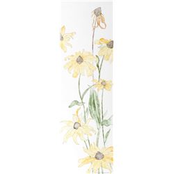 Carl Bergman, Yellow Daisies, Watercolor Painting