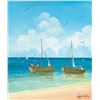 Image 1 : Ramon Martinez, Two Boats, Oil Painting