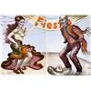 Image 1 : Luis Jimenez, Fiesta (Diptych), Two Lithographs