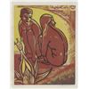 Image 1 : Martin Barooshian, Two Nudes by the Beach, Woodcut