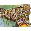 Image 1 : Alfred Sandford, Swim Beach, Acrylic Painting