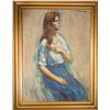 Image 1 : Thomas Strickland, Joanne (Combing Hair), Oil Painting