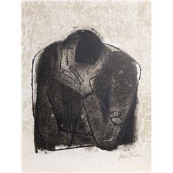 Ben Shahn, Beside the Dead from the Rilke Portfolio, Lithograph