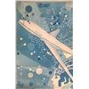 Image 1 : Peter Max, Pan Am 747, Blueprint Proof Poster with Self-Portrait Marker Drawing