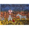 Image 1 : Roy De Forest, Camping with Dog and Horse, Lithograph