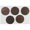 Image 2 : SET OF 5 PCS 1839 LARGE CENTS: