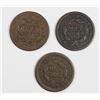 Image 2 : SET OF (3) 1843 LARGE CENTS VG-FINE+: