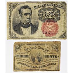 1874 AND 1863 FRACTIONAL CURRENCY