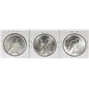 Image 2 : LOT OF THREE PEACE DOLLARS:
