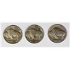 Image 2 : LOT OF THREE BUFFALO NICKELS