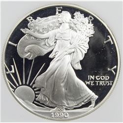 1990-S AMERICAN SILVER EAGLE