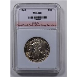 1942 WALKING LIBERTY HALF DOLLAR