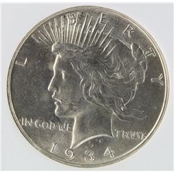 1934 PEACE SILVER DOLLAR