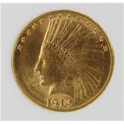 1914-D $10 GOLD INDIAN