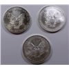 Image 2 : THREE AMERICAN SILVER EAGLES