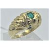 Image 2 : 14K YELLOW GOLD EMERALD RING