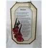 Image 2 : LOT OF 7 DECORATIVE ITEMS ( CRYSTAL, PICTURE, ETC…)