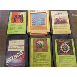 LOT OF 8 TRACK TAPES (6 TOTAL)