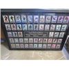 Image 1 : FRAMED UPPER DECK ICE HEROES (2008-2009) *MACDONALDS HOCKEY CARDS MAIN SET* ( 50 TOTAL) *42" X 29"*