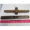 Image 2 : LOT OF WRENCHES AND TOOLS (VINTAGE) *FILE, SCRIBE, VICE, ETC*
