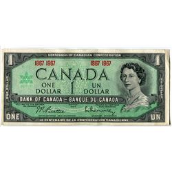 ONE DOLLAR BILL (CANADA) *CENTENNIAL 1867-1967*