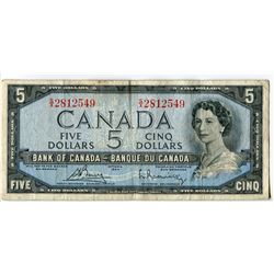 FIVE DOLLAR BILL (CANADA) *1954*