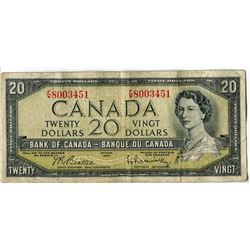 TWENTY DOLLAR BILL (CANADA) *1954*